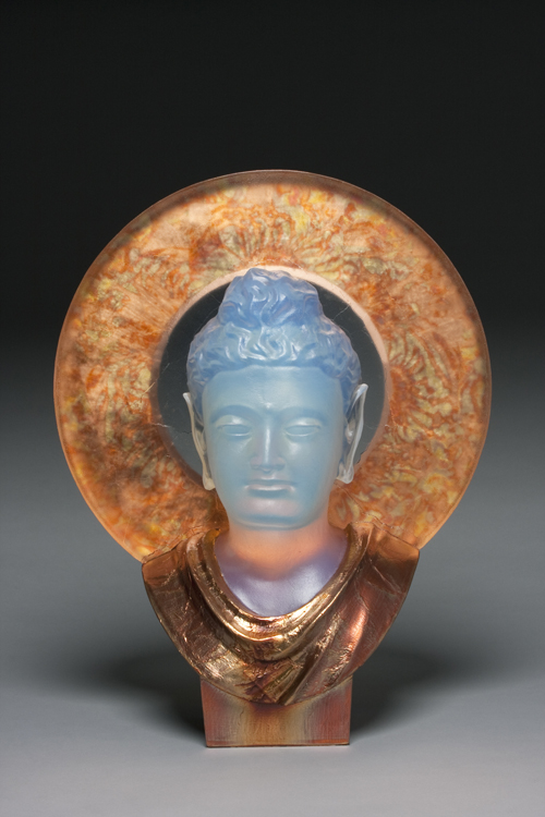Bodhisattva - hot cast glass